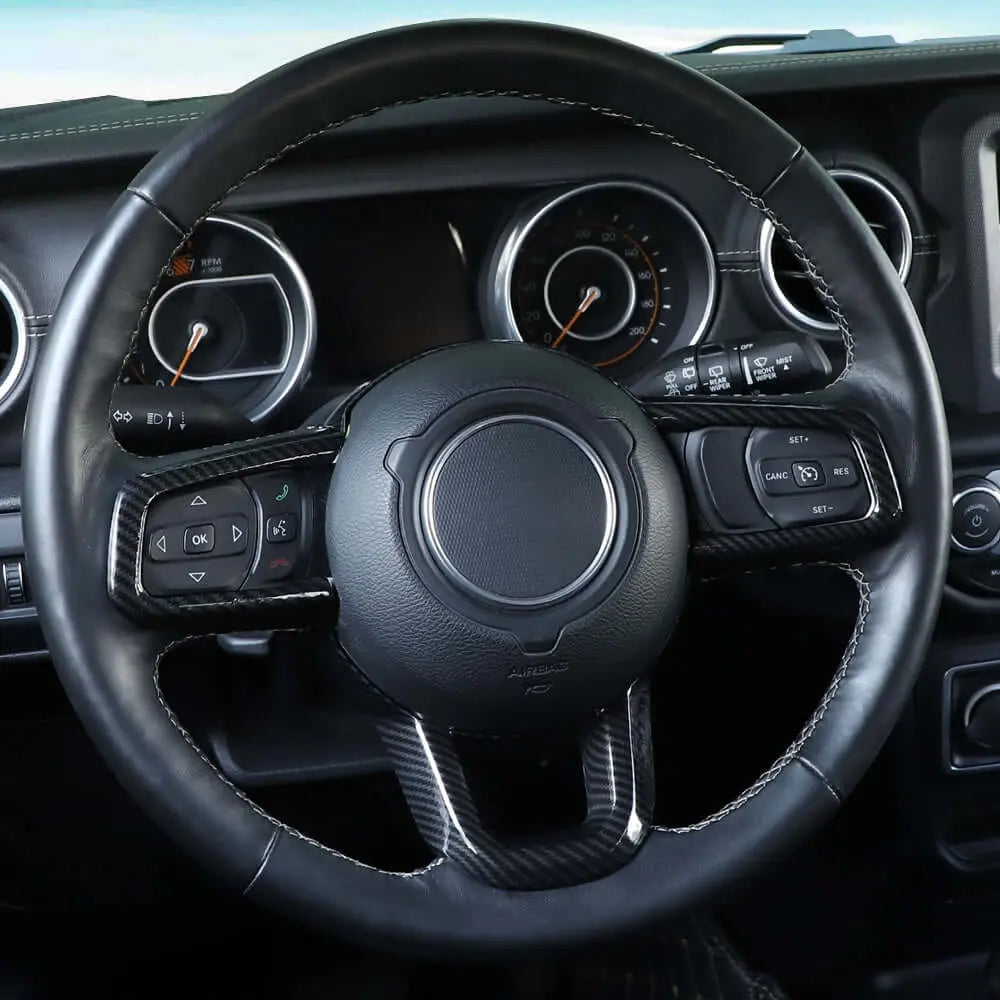 For 2018+ Jeep Wrangler JL JLU & Gladiator JT Steering Wheel Cover Trim