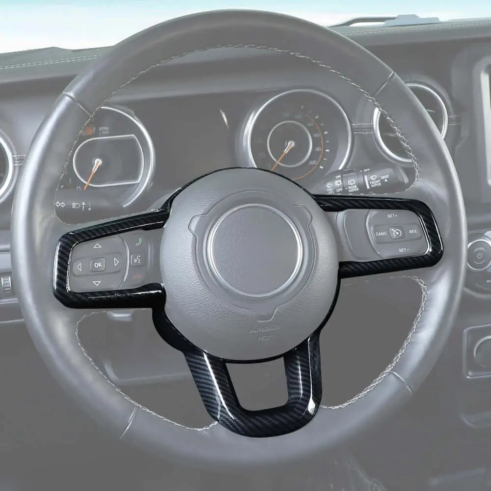 For 2018+ Jeep Wrangler JL JLU & Gladiator JT Steering Wheel Cover Trim