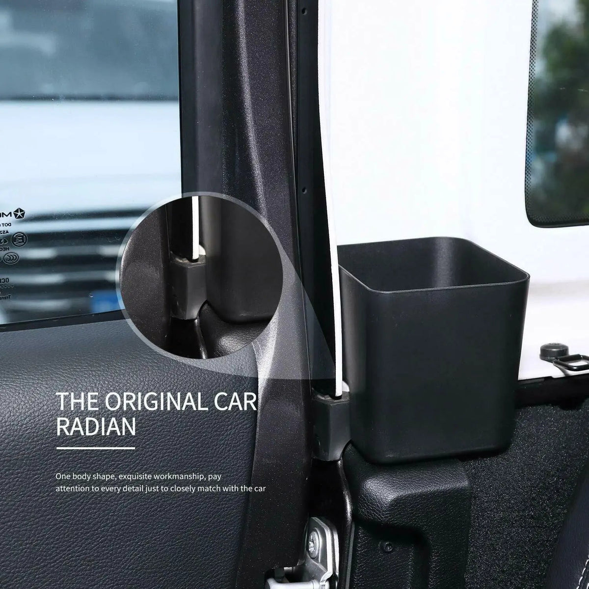 For 2018+ Jeep Wrangler JL JLU, Gladiator JT 2PCS Rear Seat Side Storage Tray Organizer Box