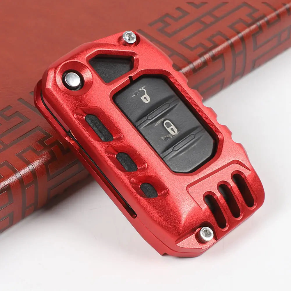 For 2018+ Jeep Wrangler JL JLU, Gladiator JT Aluminum Key Fob Cover Case
