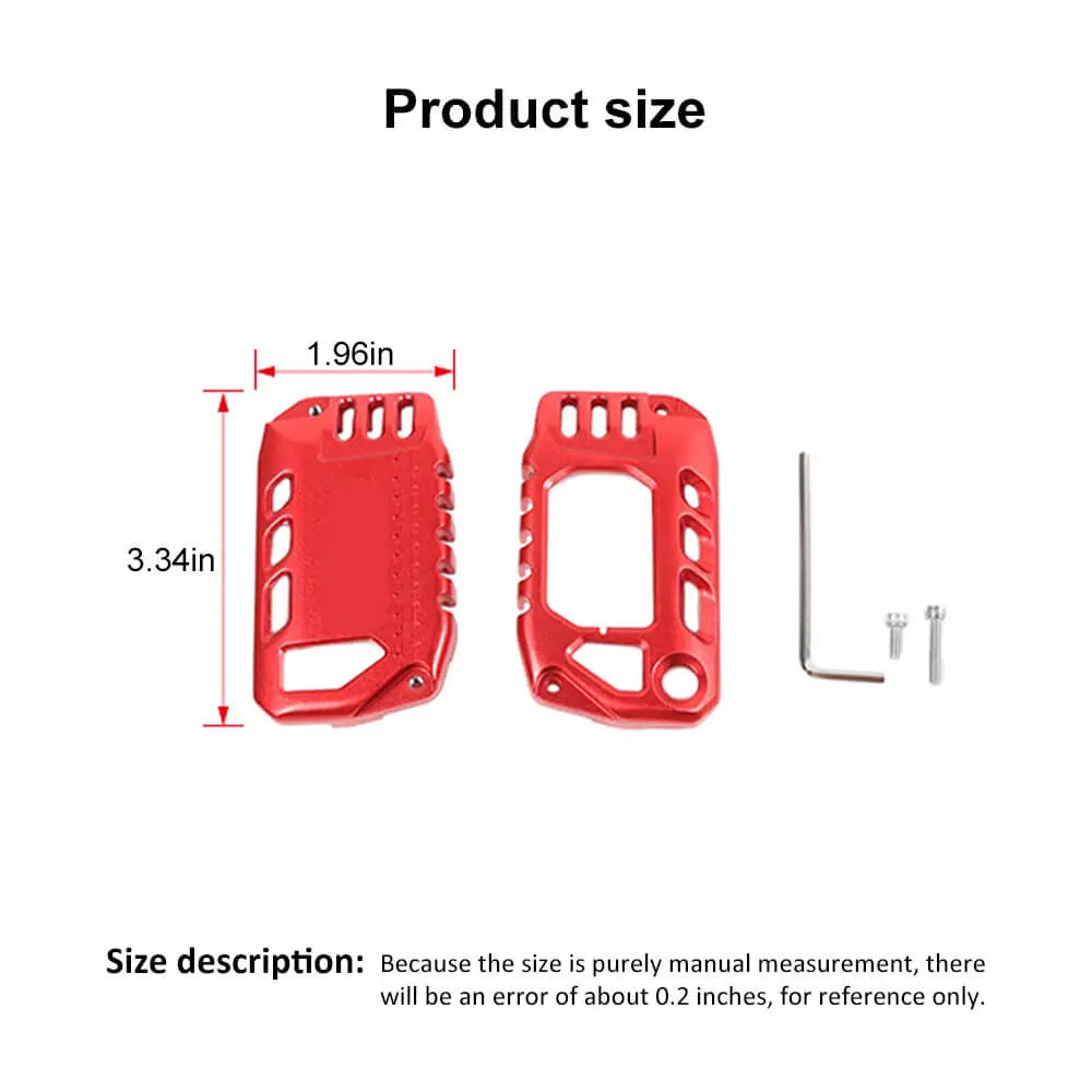 For 2018+ Jeep Wrangler JL JLU, Gladiator JT Aluminum Key Fob Cover Case