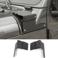 For 2018+ Jeep Wrangler JL JLU, Gladiator JT Car A-Pillar LED Light Mounting Bracket Black 2PCS