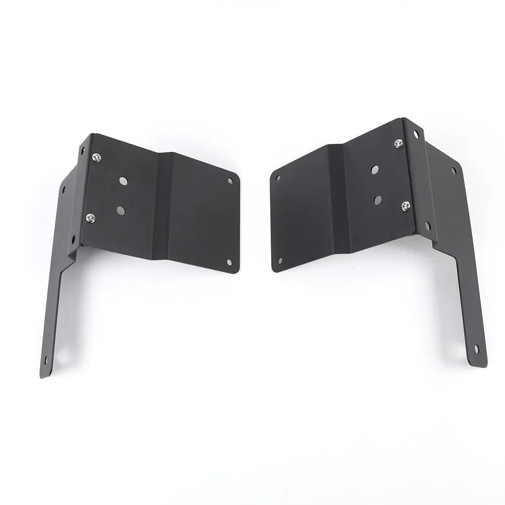 For 2018+ Jeep Wrangler JL JLU, Gladiator JT Car A-Pillar LED Light Mounting Bracket Black 2PCS