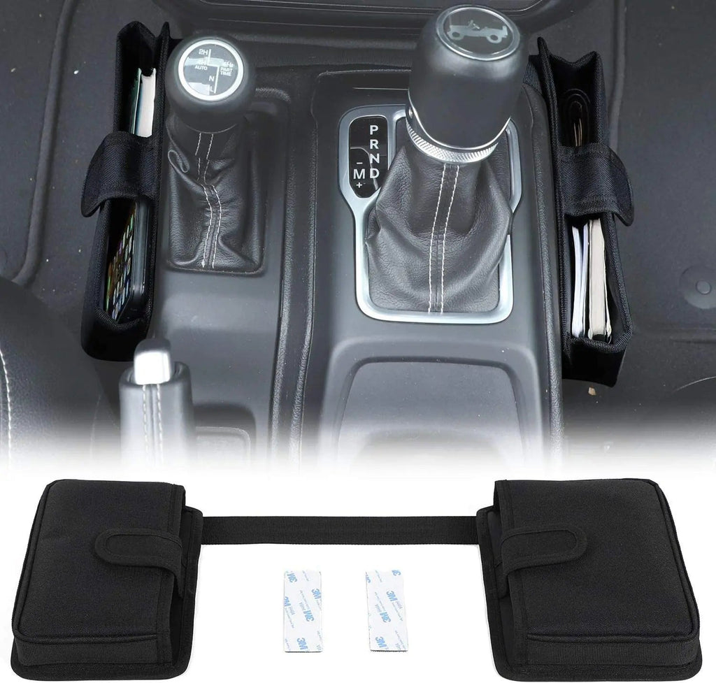 For 2018+ Jeep Wrangler JL JLU, Gladiator JT Center Console Gear Shift Storage Bag Organizer