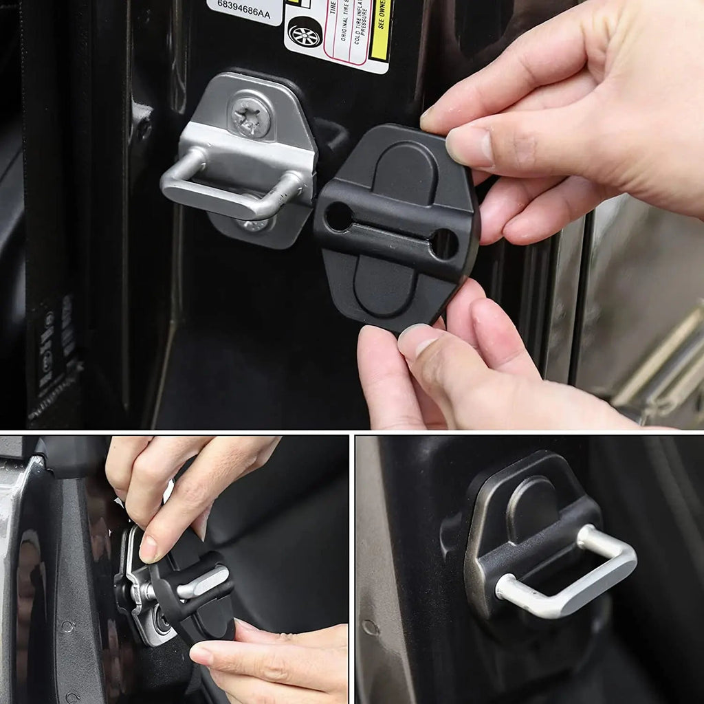 For 2018+ Jeep Wrangler JL JLU, Gladiator JT Door Lock Screw Cover Trim