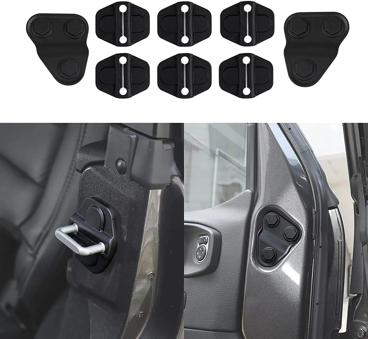 For 2018+ Jeep Wrangler JL JLU, Gladiator JT Door Lock Screw Cover Trim