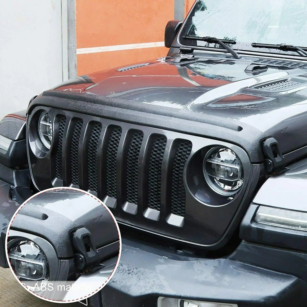 For 2018+ Jeep Wrangler JL JLU, Gladiator JT Hood Sandstone Baffle Deflector Guard Shield Plate