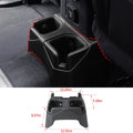 For 2018+ Jeep Wrangler JL JLU, Gladiator JT Rear Seat Cup Holder Floor Console Mounted Drink Holders Storage Box