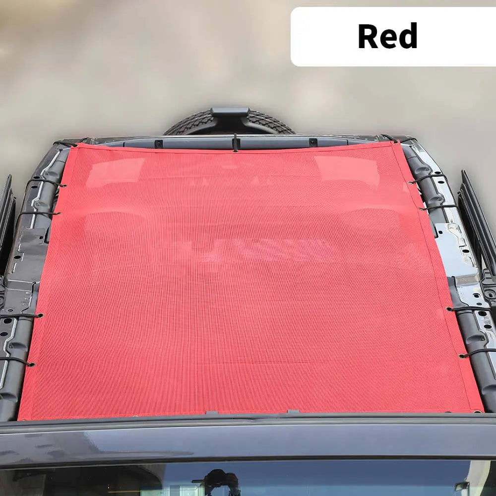 For 2018+ Jeep Wrangler JL 4 Door Sun Shade Mesh Bikini Top Sunshade UV Protection