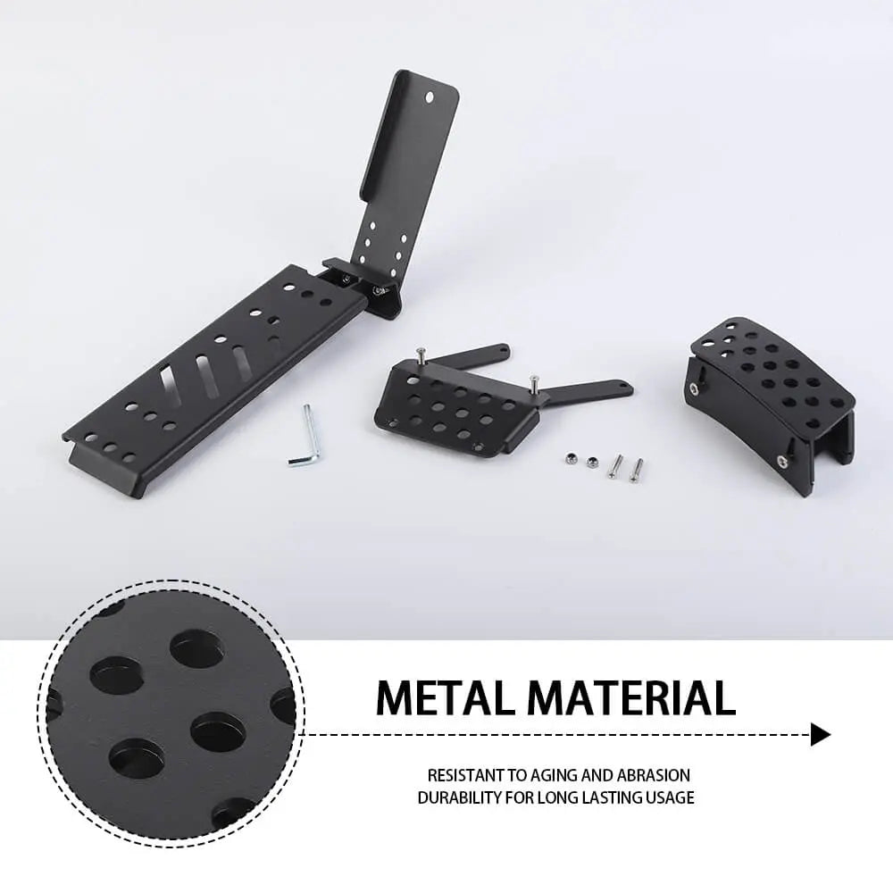 For 2018+ Jeep Wrangler JL JT Metal Foot Rest Pedal Accelerator Brake Pedal
