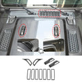 For 2018+ Jeep Wrangler JL JT Side Fender Engine Hood Hinge Air Inlet Trim