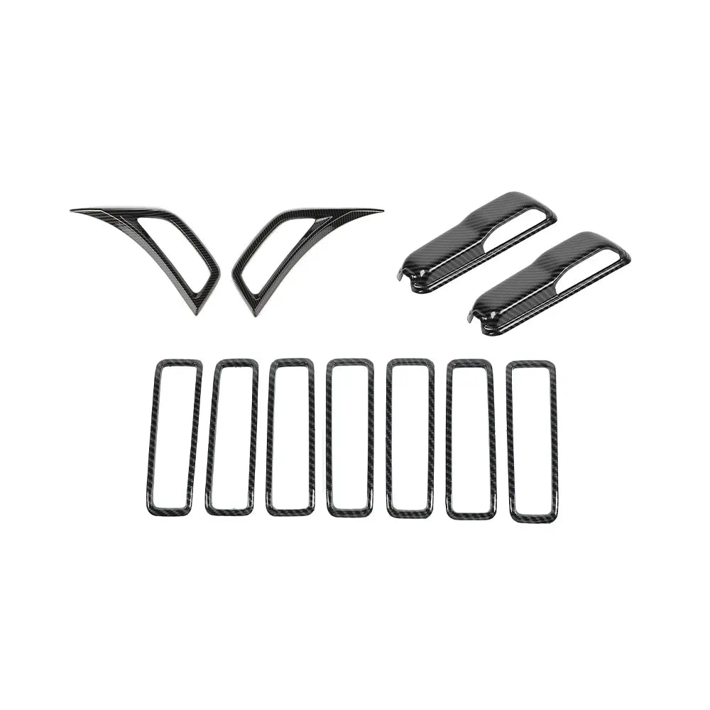 For 2018+ Jeep Wrangler JL JT Side Fender Engine Hood Hinge Air Inlet Trim