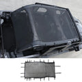 For 2018+ Jeep Wrangler JL Leather Roof Mesh Convertible Soft Top 4-Door Accessories
