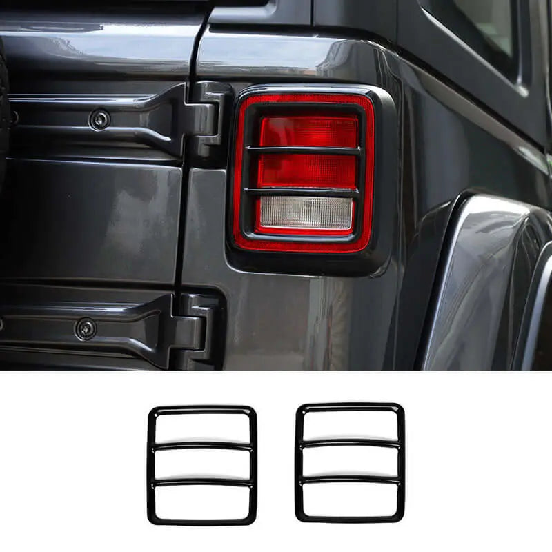 For 2018+ Jeep Wrangler JL Metal Tail Light Guard Protection