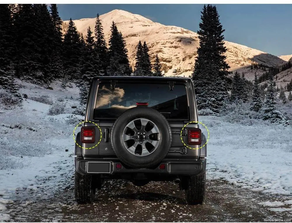 For 2018+ Jeep Wrangler JL Metal Tail Light Guard Protection
