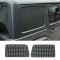 For 2018+ Jeep Wrangler JL Rear Door Window Glass Panel Trim Cover (4-Door Only)