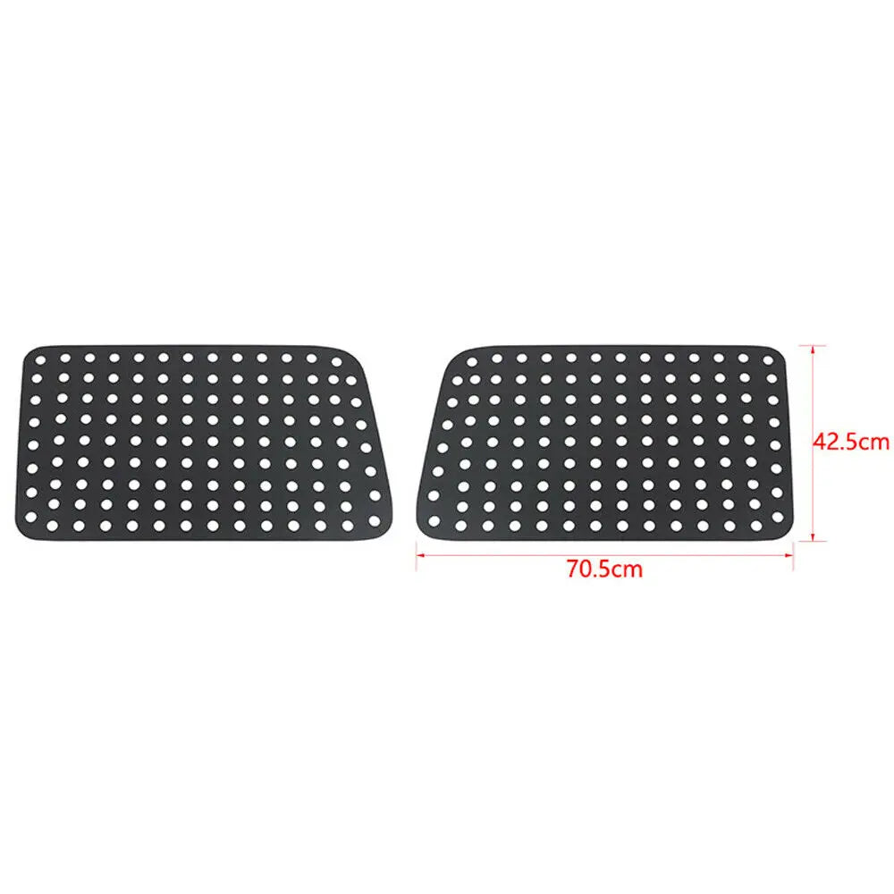 For 2018+ Jeep Wrangler JL Rear Door Window Glass Panel Trim Cover (4-Door Only)