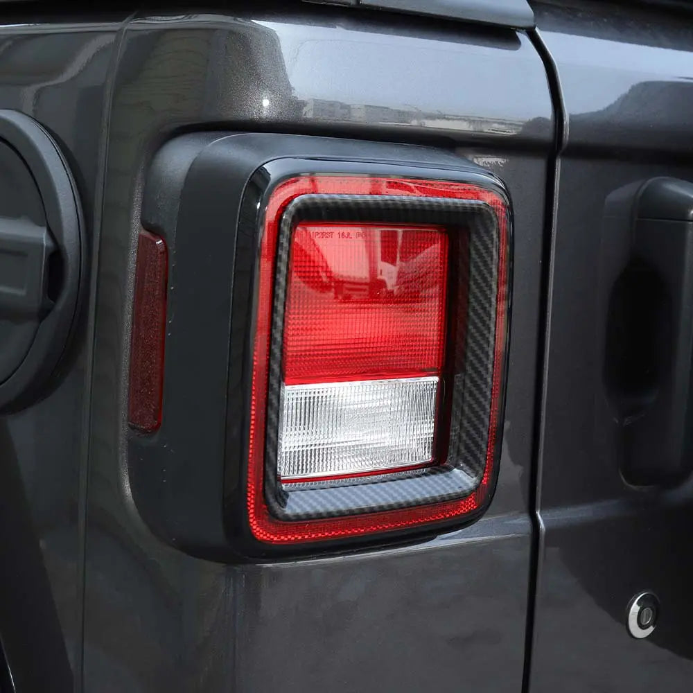 For 2018+ Jeep Wrangler JL Rear Lamp Taillight Bezel Trim ABS