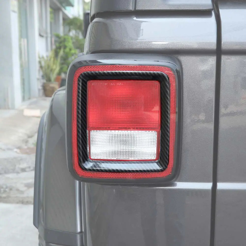 For 2018+ Jeep Wrangler JL Rear Lamp Taillight Bezel Trim ABS