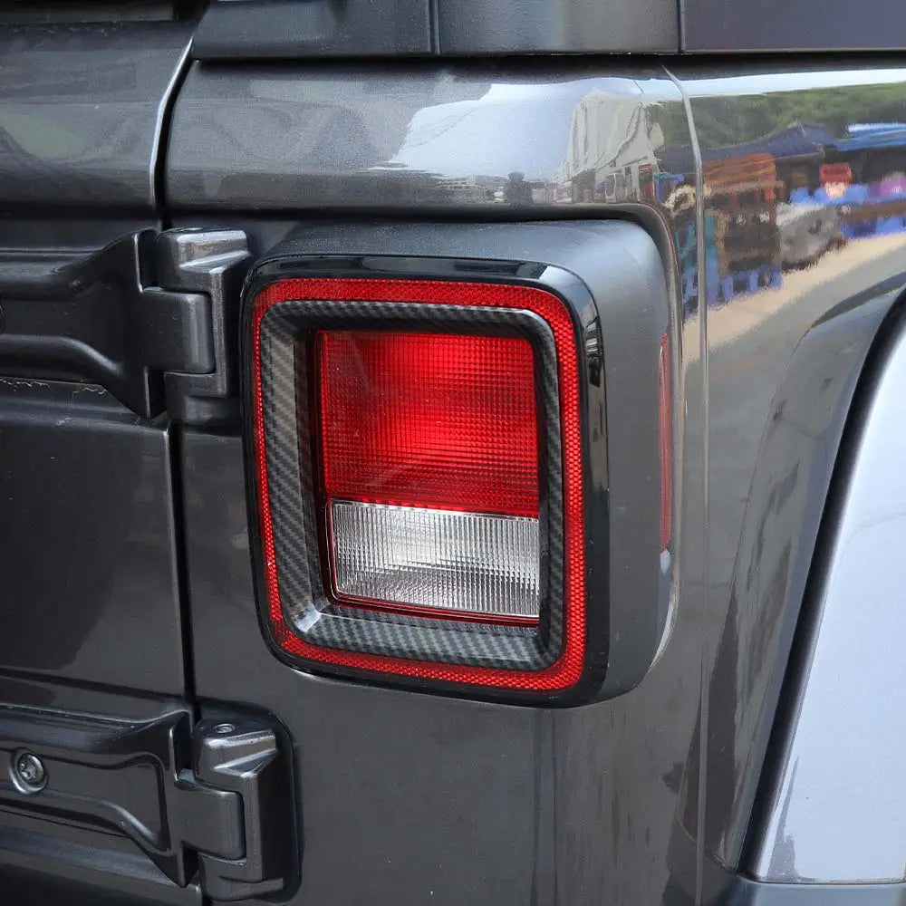 For 2018+ Jeep Wrangler JL Rear Lamp Taillight Bezel Trim ABS