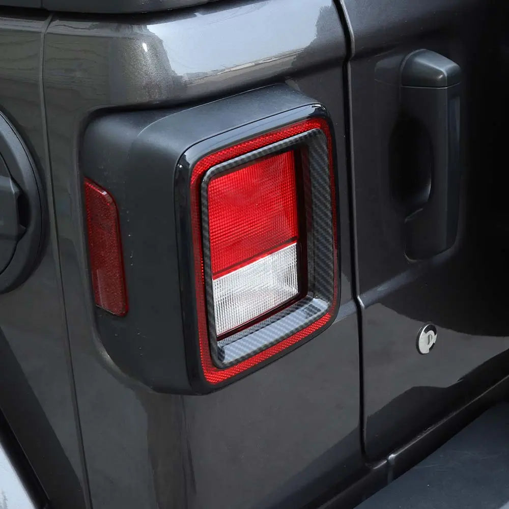 For 2018+ Jeep Wrangler JL Rear Lamp Taillight Bezel Trim ABS