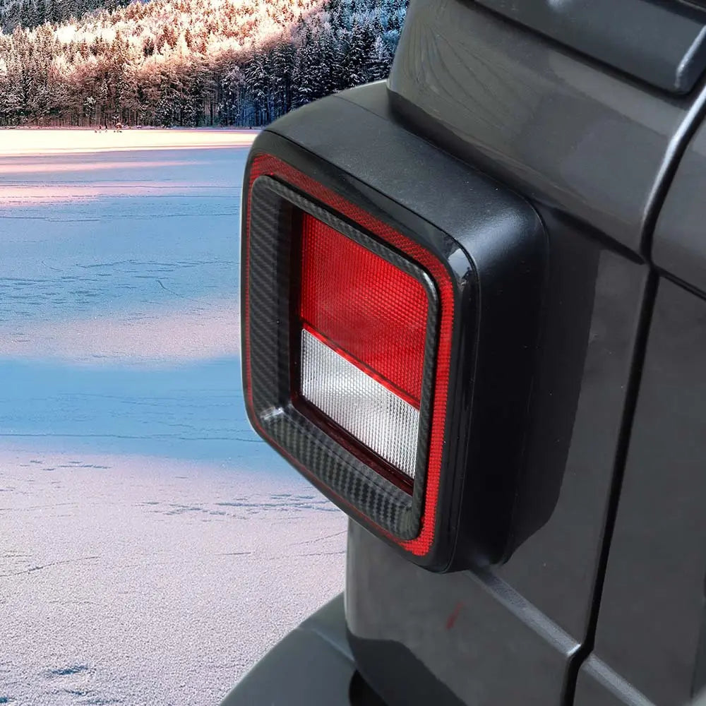 For 2018+ Jeep Wrangler JL Rear Lamp Taillight Bezel Trim ABS