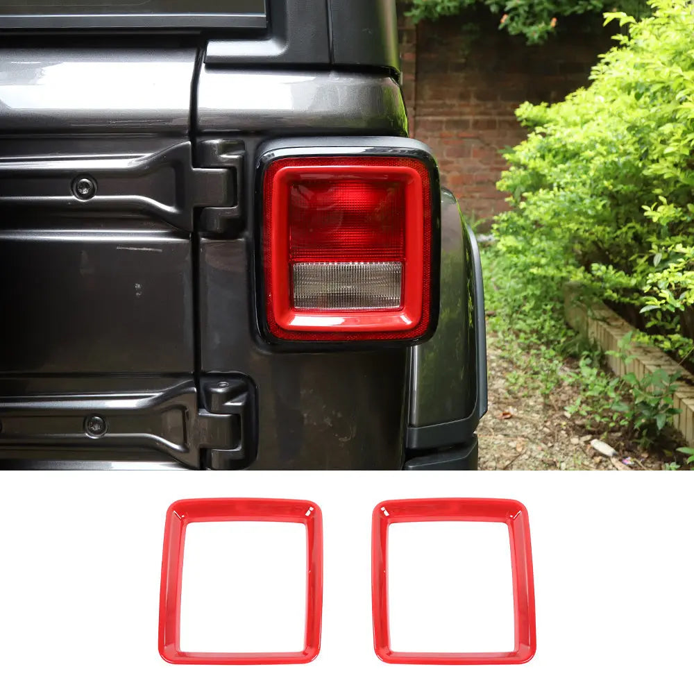 For 2018+ Jeep Wrangler JL Rear Lamp Taillight Bezel Trim ABS