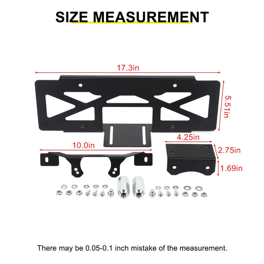 For 2018+ Jeep Wrangler JL Rear Spare Tire License Plate Bracket Accessories