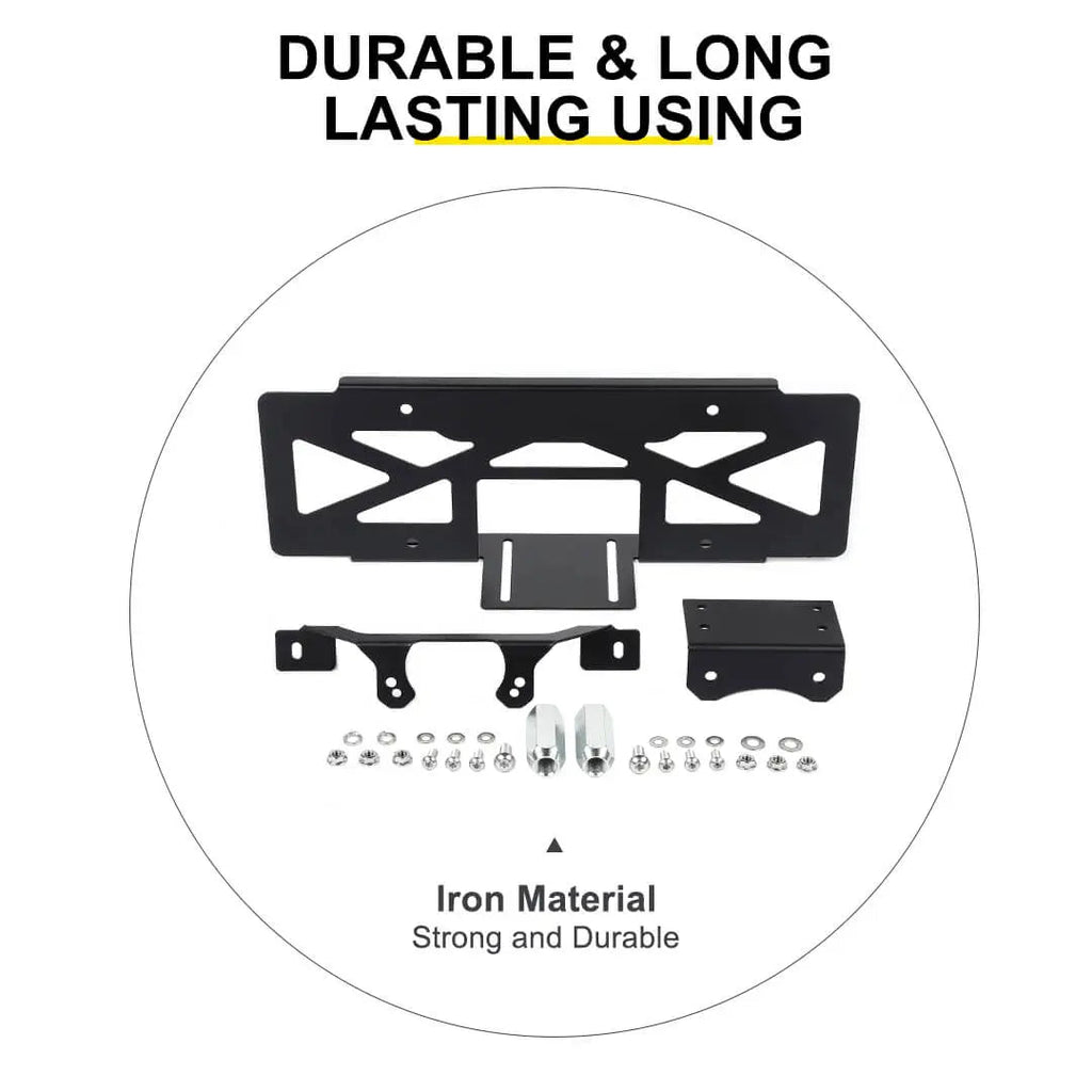 For 2018+ Jeep Wrangler JL Rear Spare Tire License Plate Bracket Accessories
