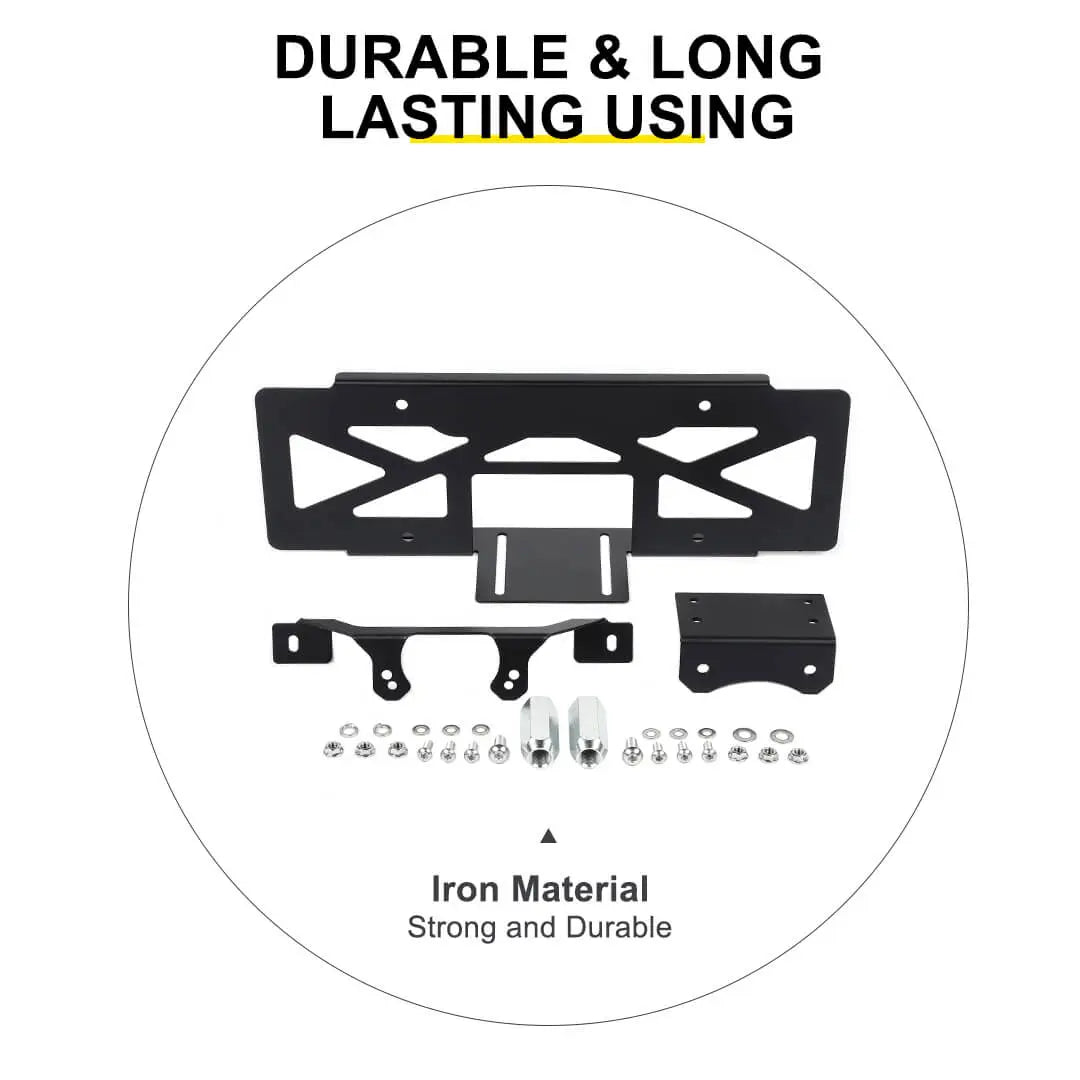 For 2018+ Jeep Wrangler JL Rear Spare Tire License Plate Bracket Accessories