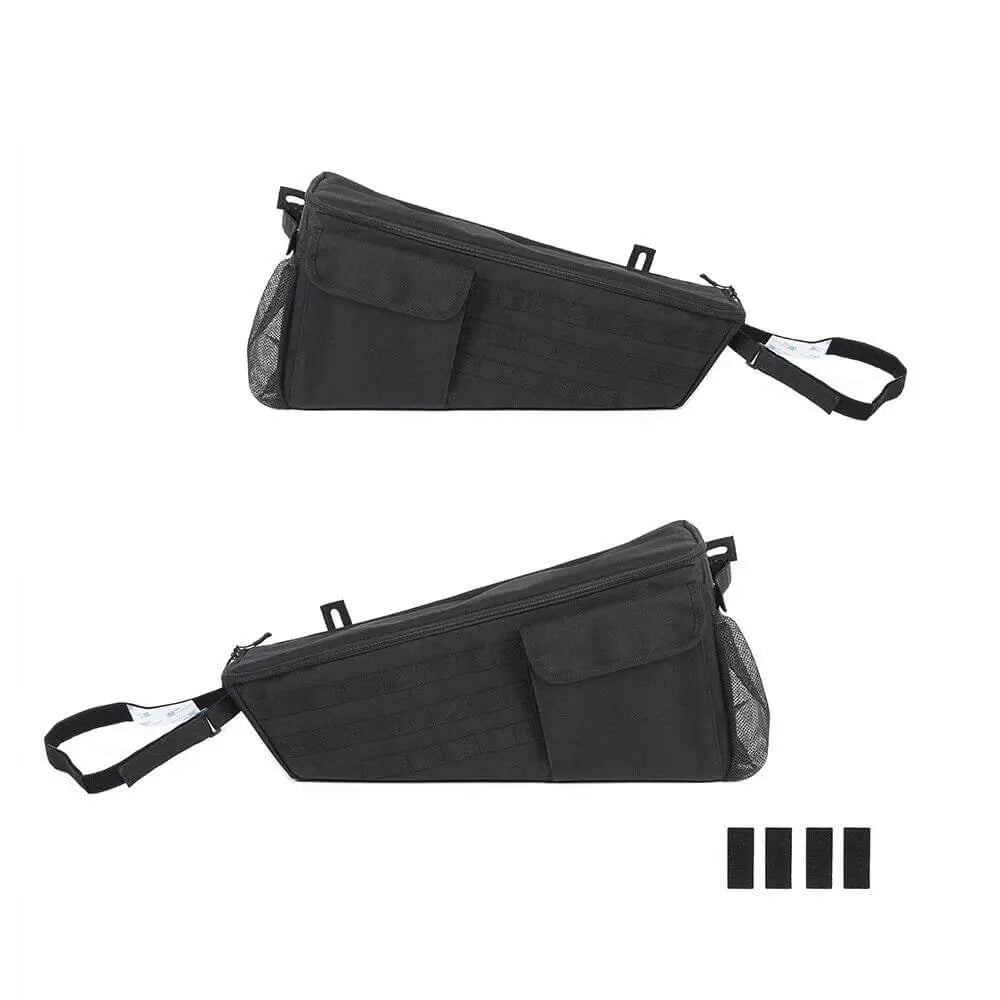 For 2018-2023 Jeep Wrangler JL Rear Trunk Cargo Organizer Storage Bag 2-Door Version (2 pcs)