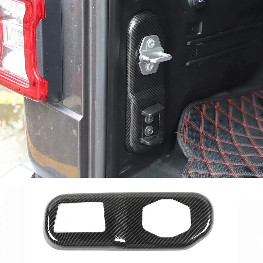For 2018+ Jeep Wrangler JL Rear Trunk Lock Panel Trim Cover