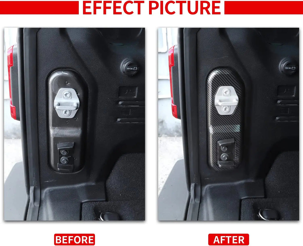 For 2018+ Jeep Wrangler JL Rear Trunk Lock Panel Trim Cover