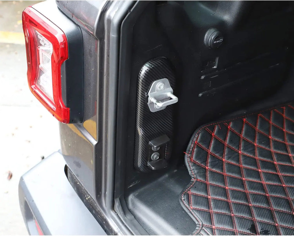 For 2018+ Jeep Wrangler JL Rear Trunk Lock Panel Trim Cover