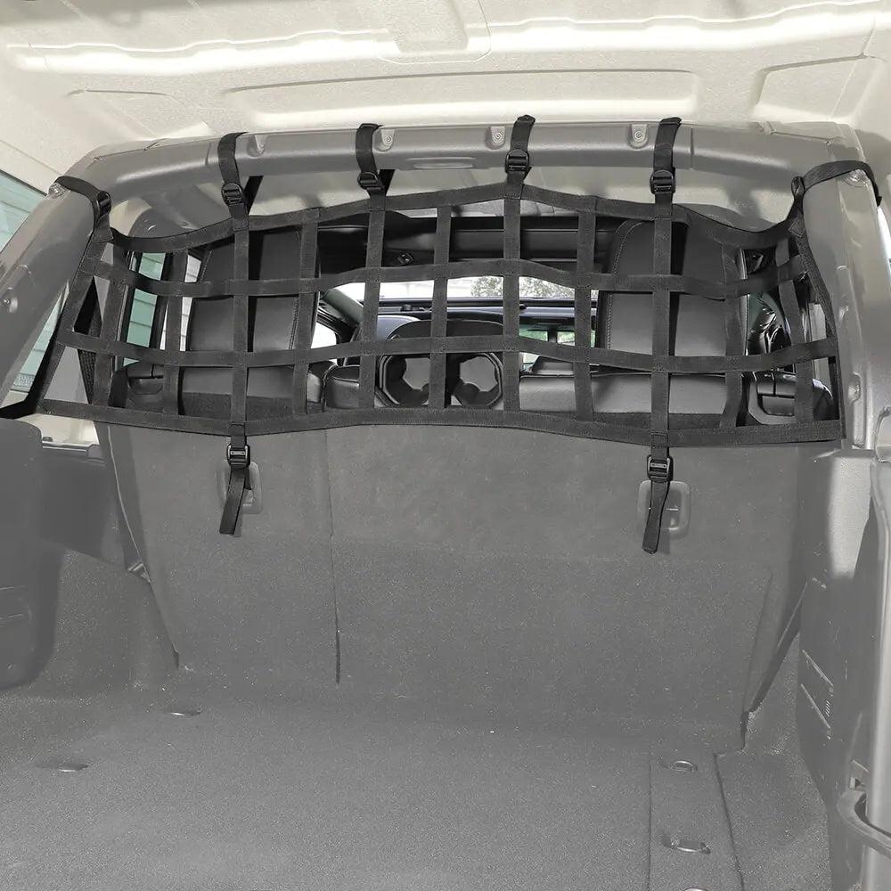 For 2018+ Jeep Wrangler JL Rear Trunk Mesh Cargo Isolation Protect Net