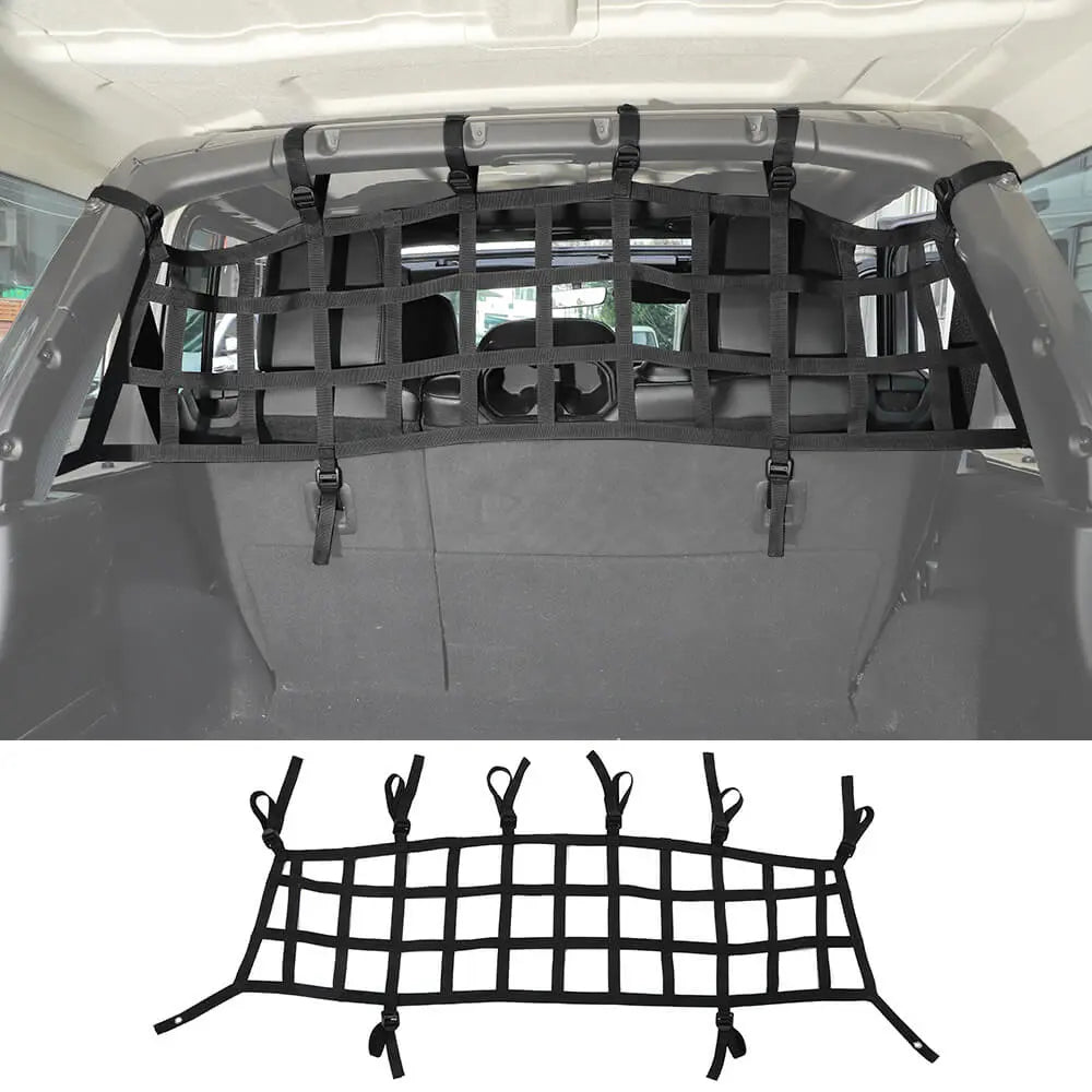 For 2018+ Jeep Wrangler JL Rear Trunk Mesh Cargo Isolation Protect Net