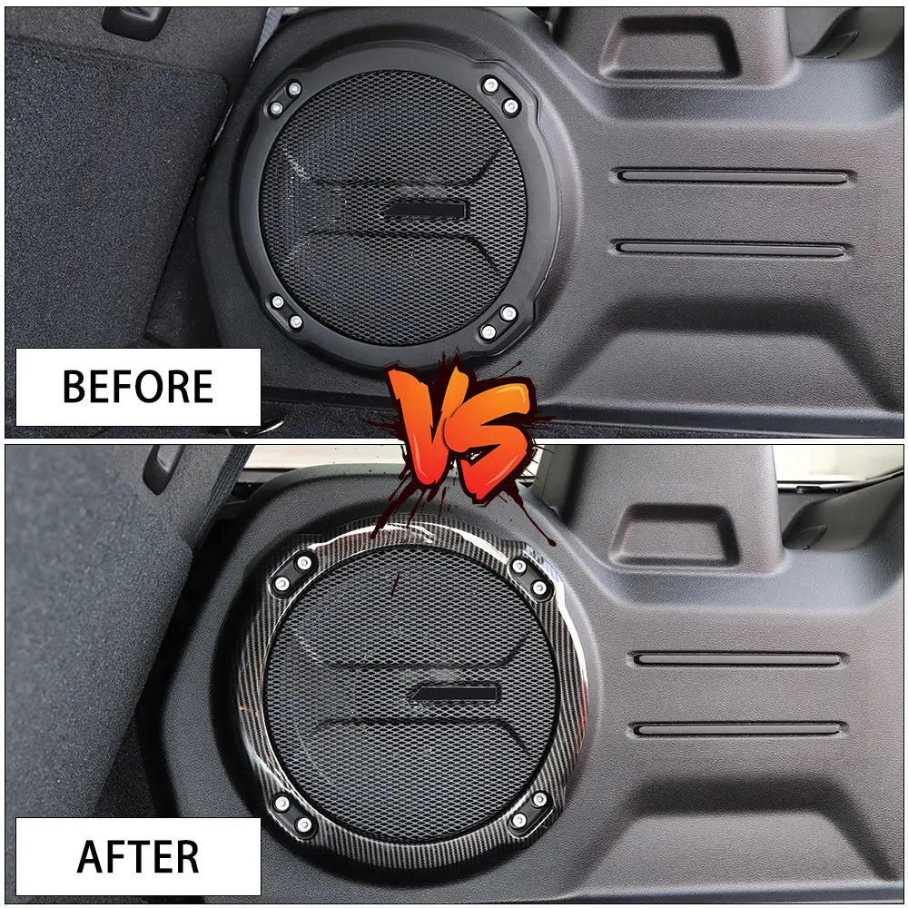 For 2018+ Jeep Wrangler JL Rubicon Rear Subwoofer Speaker Cover Trim