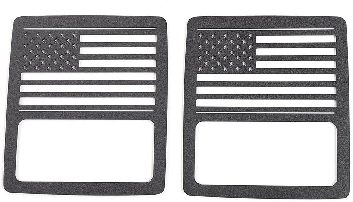 For 2018+ Jeep Wrangler JL Tail Light Taillight US Flag Guard