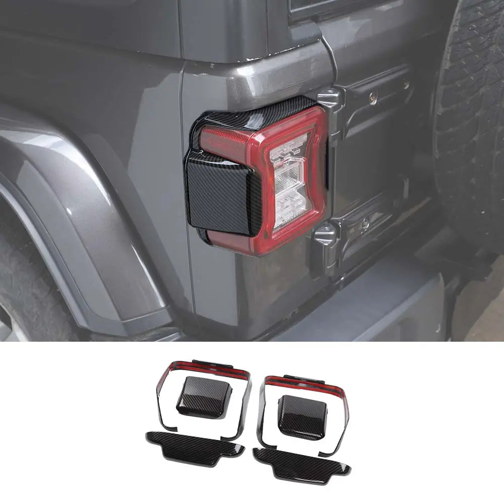 For 2018+ Jeep Wrangler JL Tail Light Decor Cover Trim