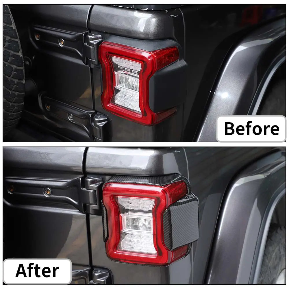 For 2018+ Jeep Wrangler JL Tail Light Decor Cover Trim