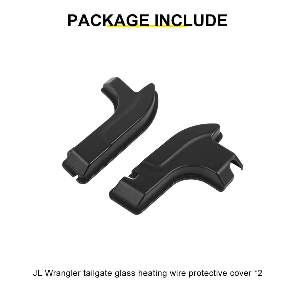 For 2018+ Jeep Wrangler JL Tailgate Rear Door Heating Wire Cable Cover (2 pcs)