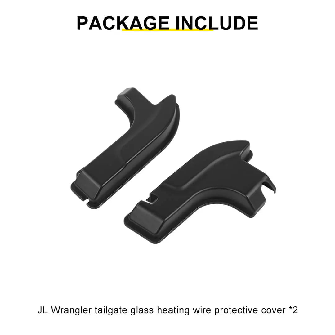 For 2018+ Jeep Wrangler JL Tailgate Rear Door Heating Wire Cable Cover (2 pcs)