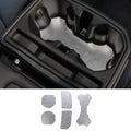 For 2018+ Jeep Wrangler JL Water Cup Holder Mat Coaster Insert Aluminum 5pcs Silver