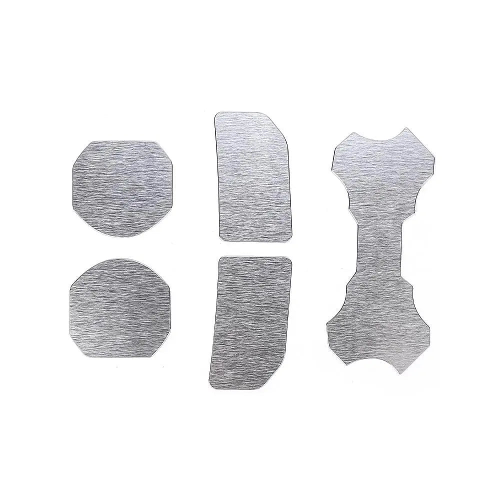 For 2018+ Jeep Wrangler JL Water Cup Holder Mat Coaster Insert Aluminum 5pcs Silver