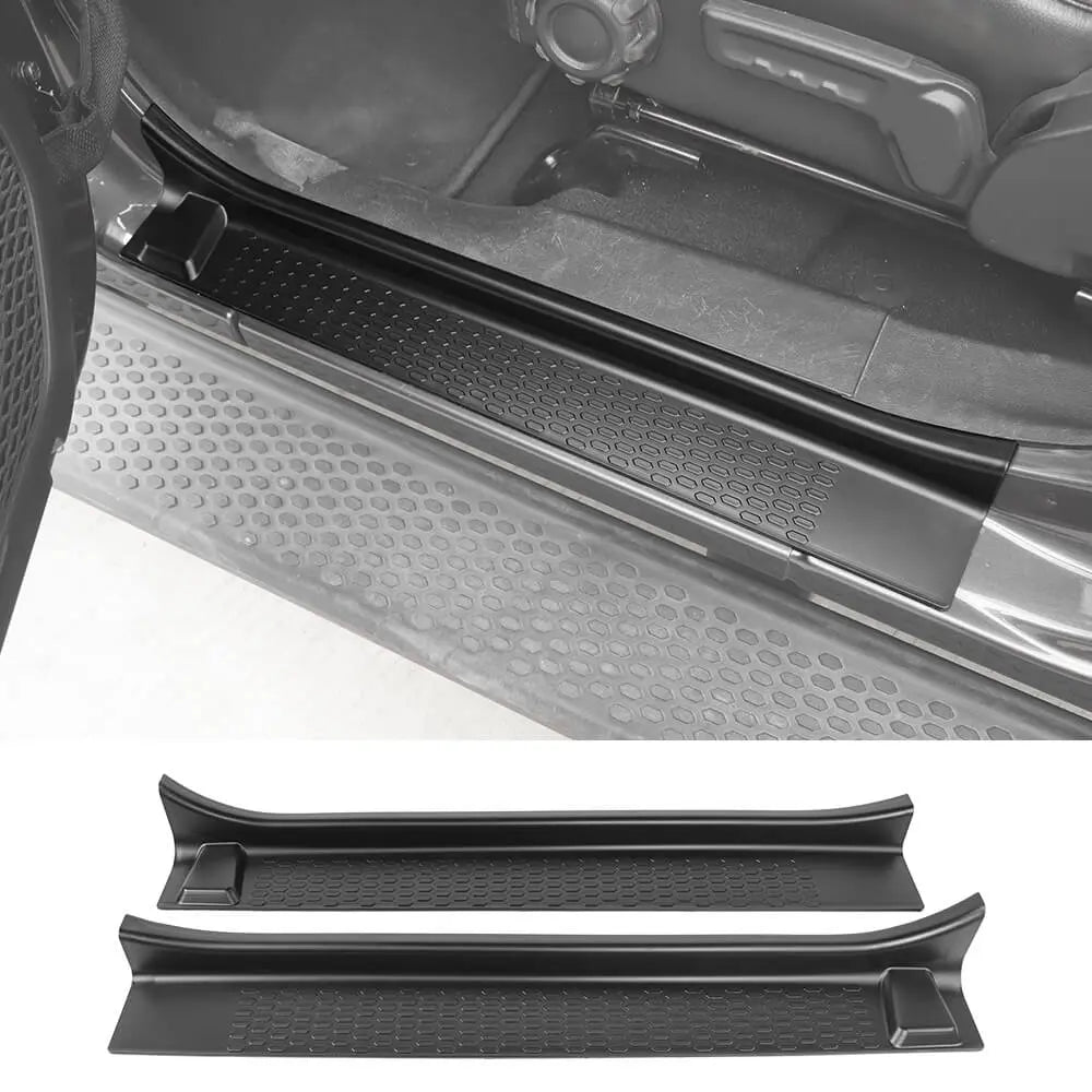 For 2018+ Jeep Wrangler JL & Gladiator JT 2-Door Door Sill Entry Guards Plate Trim Cover