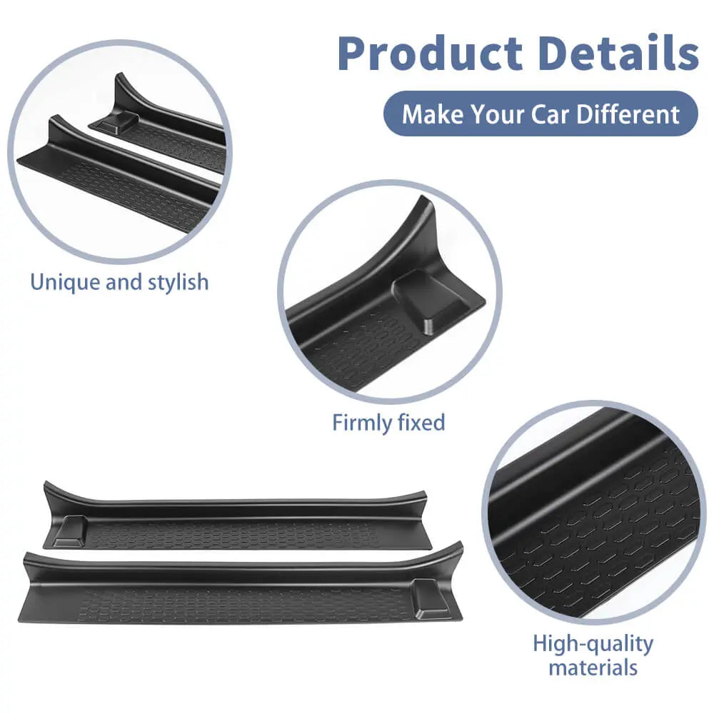 For 2018+ Jeep Wrangler JL & Gladiator JT 2-Door Door Sill Entry Guards Plate Trim Cover