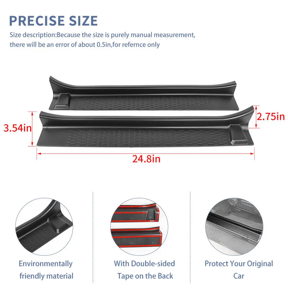 For 2018+ Jeep Wrangler JL & Gladiator JT 2-Door Door Sill Entry Guards Plate Trim Cover