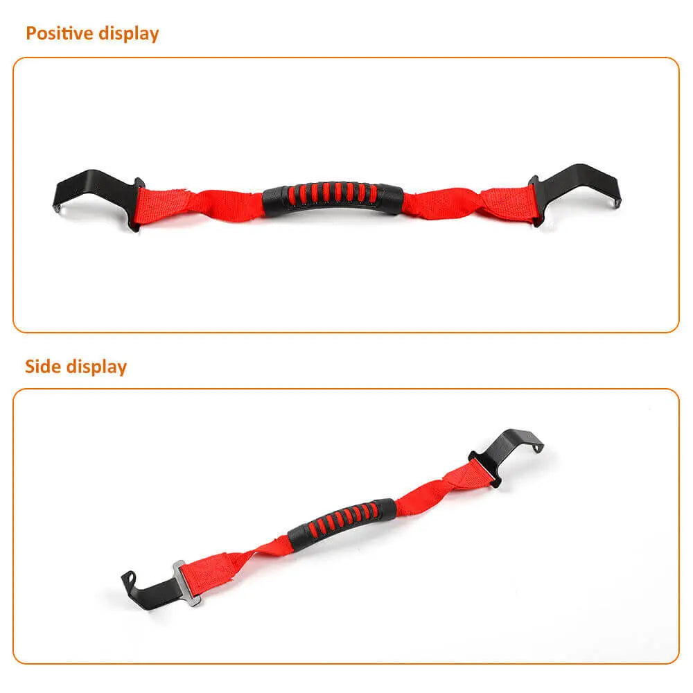 For 2018-2023 Jeep Wrangler JL & Gladiator JT 2x Front Rear Roll Bar Grab Handle Grip Handles (2 pcs)
