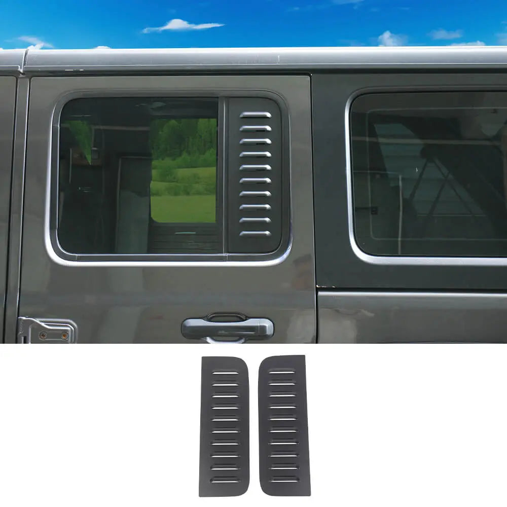 For 2018+ Jeep Wrangler JL & Gladiator JT 4Door Rear Window Glass Air Vent Trim Cover
