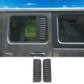 For 2018+ Jeep Wrangler JL & Gladiator JT 4Door Rear Window Glass Air Vent Trim Cover